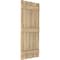 Ekena Millwork Americraft 5-Board, 3 Batten Exterior Real Wood Spaced Board-n-Batten Shutters, ARW401SB519X48UNH, PR ARW401SB519X48UNH - alternate 9